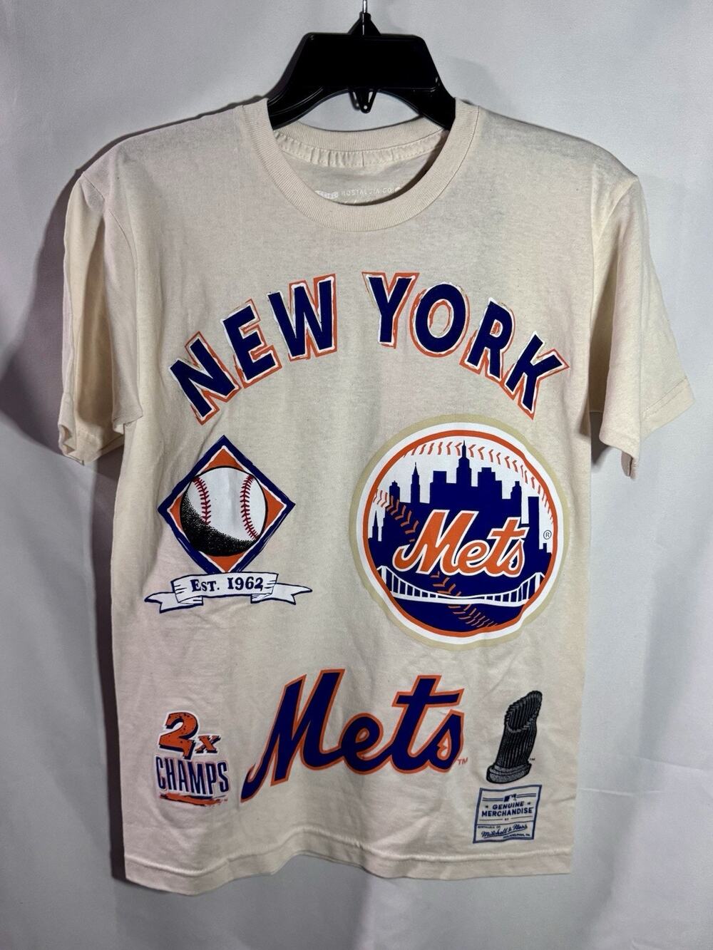 Men’s Small New York Mets Mitchell And Ness T Shirt NWT
